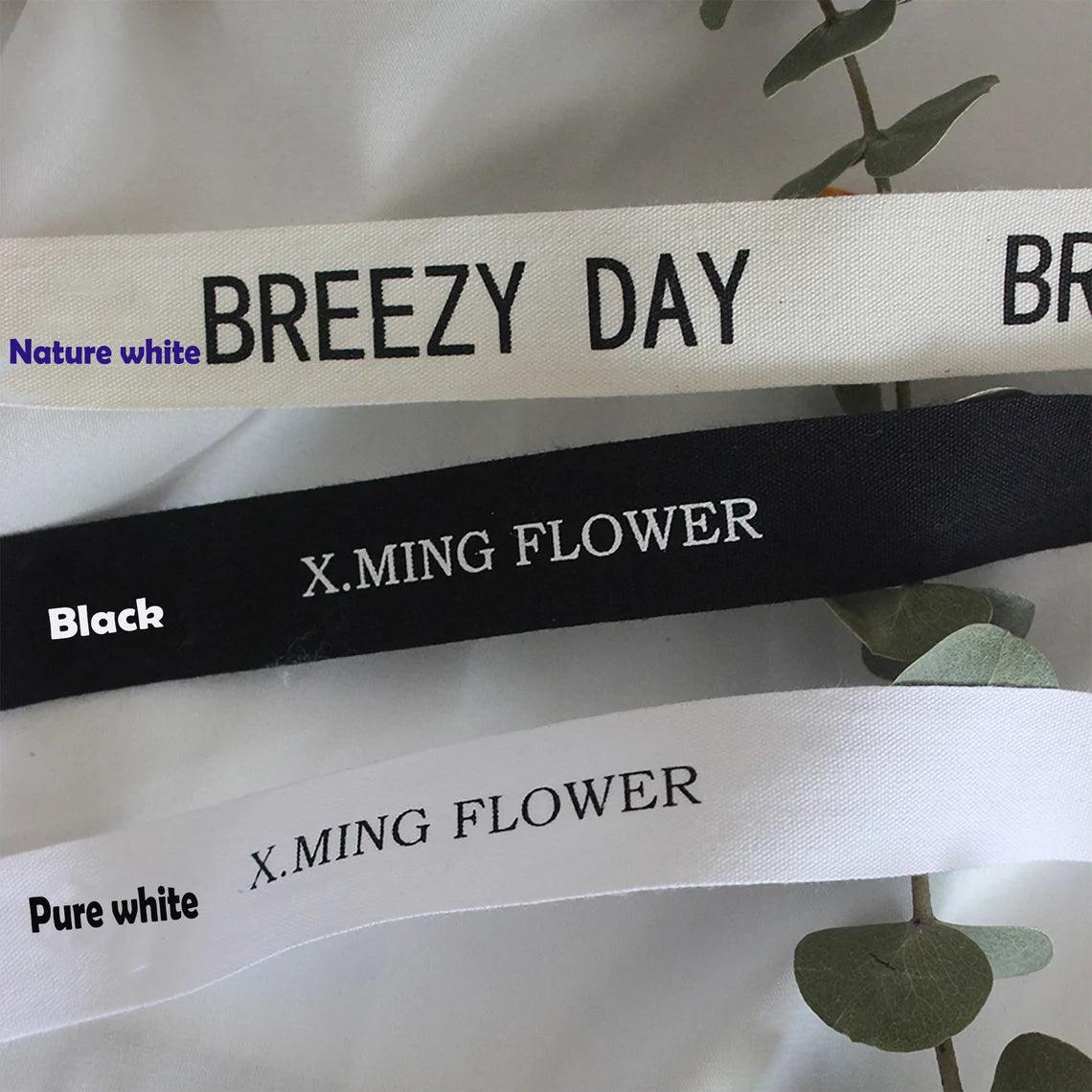 100 Yards Personalized Colorful Printed Cotton Ribbon | Custom Corporate Gifts, Wedding Favors - Wholesale Customized Store